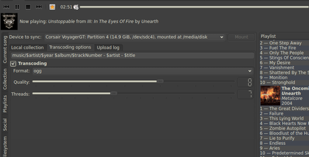 Transcoding options