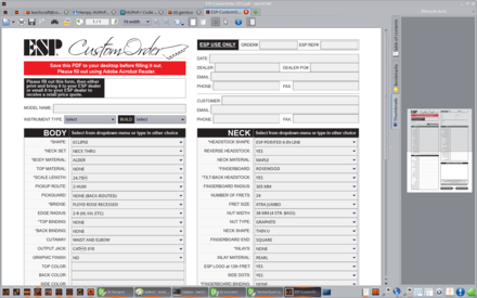 PDF document with forms